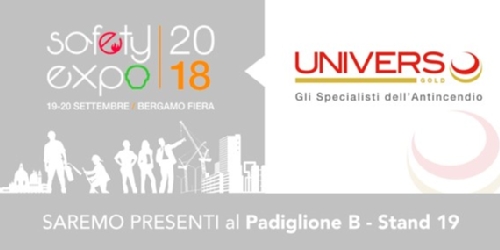 Safety Expo 2018: Zenith Sicurezza sarà presente a Bergamo Fiera con Universo Gold